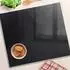 Tulup Herdabdeckplatte Glas Schneidebrett Schwarz 60x52cm (010010520040000005991)