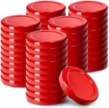Kadax Twist-Off-Schraubdeckel fi53mm Metall, Rot, 50 Stück (K4668)
