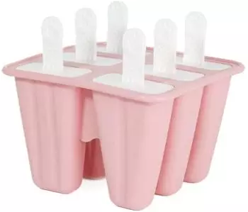 Intirilife Silikon Eisform 6 Mulden, wiederverwendbar, BPA-frei, Rosa (IL-100903)