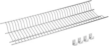 Sauvic Geschirrtrockner Edelstahl 18/8 für Wandschrank 75cm (91075)