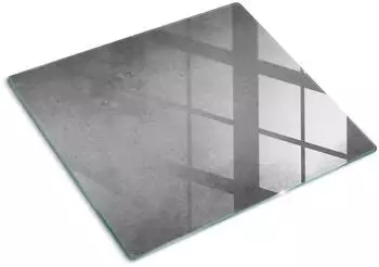 Tulup Herdabdeckplatte & Schneidebrett aus Glas, Beton, 60x52cm (010010520040000007962)