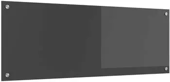 vidaXL K&uuml;chenr&uuml;ckwand dunkelgrau 110x40cm, geh&auml;rtetes Glas (42001310)