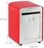 Relaxdays Serviettenspender Retro, Stahl, rot, 2er-Set