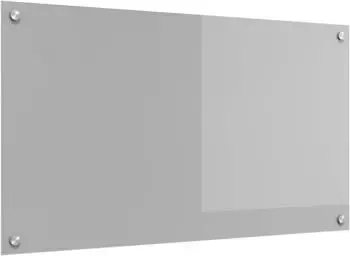 vidaXL K&uuml;chenr&uuml;ckwand hellgrau 90x50cm, geh&auml;rtetes Glas (42001233)