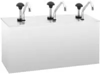 vidaXL Saucen-Spender Edelstahl 3 x 3,5 L