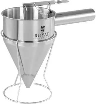 Royal Catering F&uuml;lltrichter Edelstahl 1,2l Dosier&ouml;ffnung 8mm (RCSD-12)