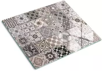Tulup Glas Schneidbrett & Herdabdeckplatte 60x52cm, Keramikfliesen (010010520040000007834)