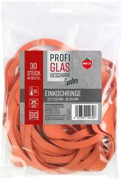 Weck Gummiringe 30er-Pack, &Oslash; 120mm, 112x128mm (76136)