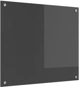 vidaXL Küchenrückwand dunkelgrau 70x60cm, gehärtetes Glas (42001240)