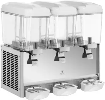 Royal Catering Getr&auml;nkespender 3x18L, 3 Tanks, BPA-frei (RCSD-54C)