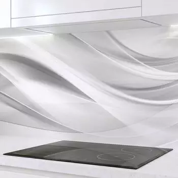 Rodnik Küchenrückwand Deluxe Silver Waves, ABS-Kunststoff, Direktdruck