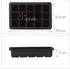 Relaxdays Eiswürfelform Silikon 2,5cm, 2er-Set, schwarz
