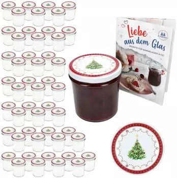 MamboCat Sturzglas 50er-Set 350ml mit TO-Deckel 82 "Weihnachtstraum"