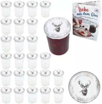MamboCat Sturzglas Alois Hirsch 435ml mit TO-82-Deckel, 25er Set