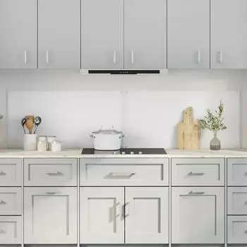 vidaXL K&uuml;chenr&uuml;ckwand 2er-Set transparent 100x50cm, geh&auml;rtetes Glas