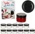 MamboCat Marmeladenglas 12er-Set 106ml, Hochrandglas, Deckel schwarz (TO70)