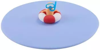 Lurch Mein Deckel Beach Kids Roland Ring, Silikon &Oslash; 10,5cm, blau (210886)
