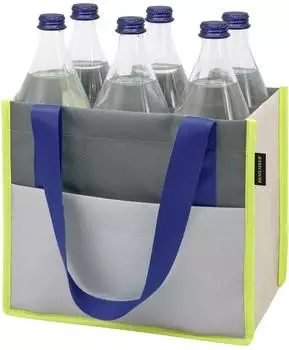 Remember Berry isolierte Flaschentasche, 6 F&auml;cher, 1,5L, Stone (GT03)