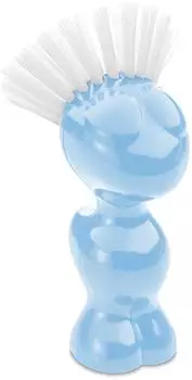 Koziol Tweetie Gemüsebürste, biozirkulärer Kunststoff, sweet blue, 12,9cm