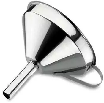 Lacor Trichter mit herausnehmbarem Filter, Edelstahl 18/10, 10cm (62531)