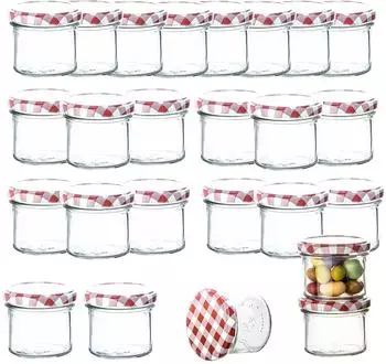 BigDean Sturzgl&auml;ser 125ml mit TO 66 Schraubdeckel, 24er Set (727708)