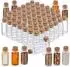 Relaxdays Mini-Glasflaschen mit Korken, 144er-Set