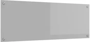 vidaXL Küchenrückwand hellgrau 110x40cm, gehärtetes Glas