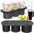 LuxusKollektion Eiswürfelform Silikon mit Deckel, 3 Eiswürfel, für 40Oz Tumbler