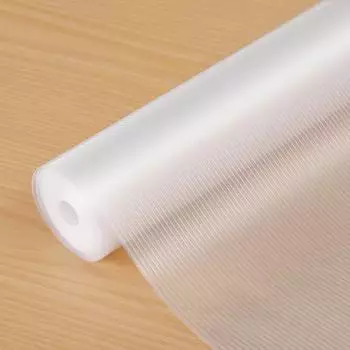 LuxusKollektion Regaleinlage 61cm x 6,1m, transparent, gerippt, EVA, antihaftbeschichtet
