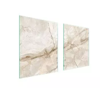 OEM Glasschutzplatte für Herd 85x52cm, zweiteilig, Marmor beige (darhaus_5903515913825)