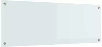 vidaXL K&uuml;chenr&uuml;ckwand wei&szlig; 110x40cm Hartglas (42001286)