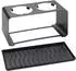 Wenko Wave Flaschenhalter für 2 Flaschen, Metall, schwarz (54898100)