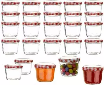 BigDean Sturzgl&auml;ser 230ml TO 82 mit Schraubdeckel, 24er-Set (738353)