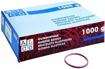 Alco Gummiringe Naturkautschuk Ø 85mm, rot, 1000g (746)