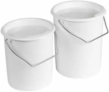 Westmark Milch- und Vorratseimer-Set 2l & 3l, Kunststoff mit Deckel (237922E7)