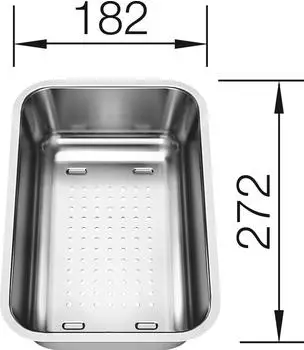 Blanco SONA 6 S Multifunktionsschale, Edelstahl (231178)