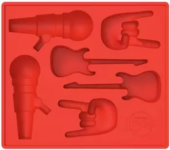 Rarewaves Rock Ice Cube Tray, rot