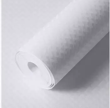 LuxusKollektion Schubladenmatte, rutschfest, wasserdicht, schneidbar, 44,5x200cm, wei&szlig;
