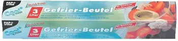 Papstar Gefrierbeutel QuickSnap 3,0 l 1 Pack = 15 St.