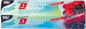 Papstar Gefrierbeutel QuickSnap 1 l, 20 St
