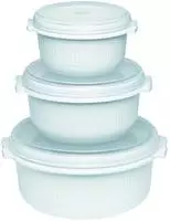 Emsa 459061200, Emsa Mikrowellentopf-Set MICRO FAMILIY 3tlg