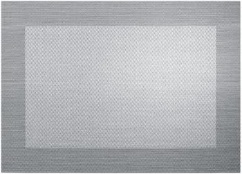 ASA Tischset metallic silber/schwarz 33 x 46 cm