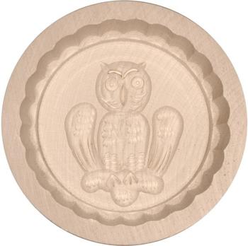 Hofmeister Holzwaren Butterform rund Eule