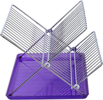 Sauvic Geschirrständer klappbar lila (91035)