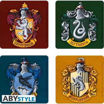 ABYstyle Untersetzer 4er Set Harry Potter Wappen Häuser