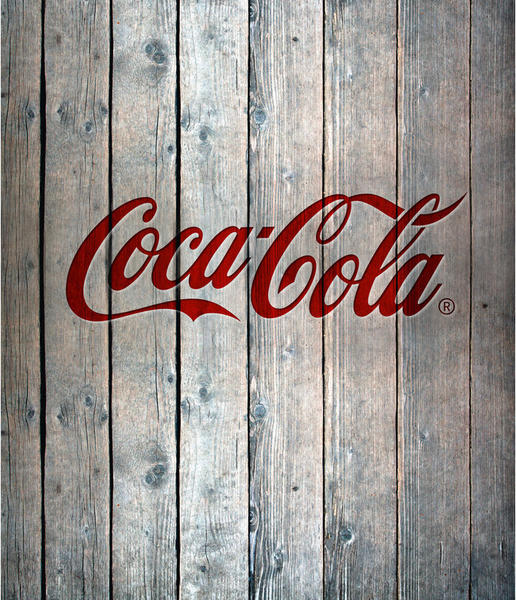 Wenko Glasrückwand 60 x 70 cm Coca Cola Wood