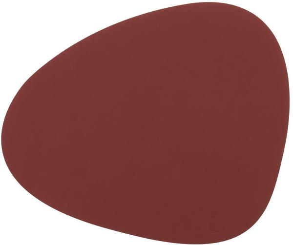 LINDDNA Platz-Set Nupo CURVE 37 x 44 cm Leder rot