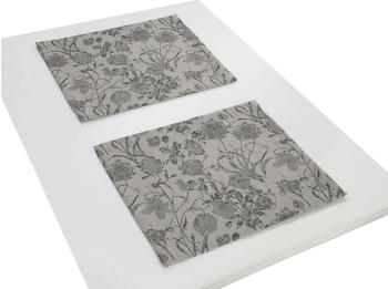 Adam Platzsets Flower Cuvée Light 30 x 40 cm schwarz