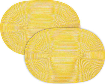 Pichler Textil Tischset Samba im 2er-Pack gelb oval: 33x48 cm