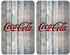 Wenko Herdabdeckplatte 2er Set Coca Cola Wood